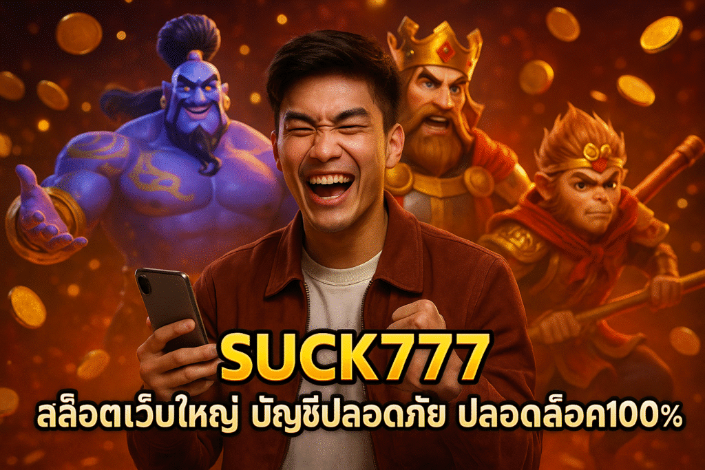 SUCK777 สล็อตเว็บใหญ่ บัญชีปลอดภัย ปลอดล็อค100%