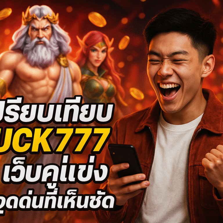 เปรียบเทียบ SUCK777 vs เว็บคู่แข่ง จุดเด่นที่เห็นชัด
