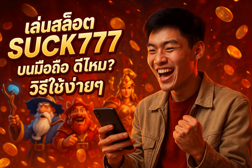 เล่นสล็อต SUCK777 บนมือถือ ดีไหม? วิธีใช้ง่ายๆ
