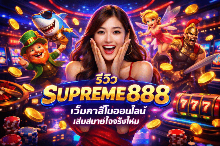 รีวิว SUPREME888 เว็บคาสิโนออนไลน์ เล่นสบายใจจริงไหม